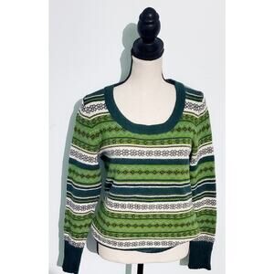Holiday Old Navy Fair Isle Sweater Size Large Cozy Christmas Cabincore Bohemian